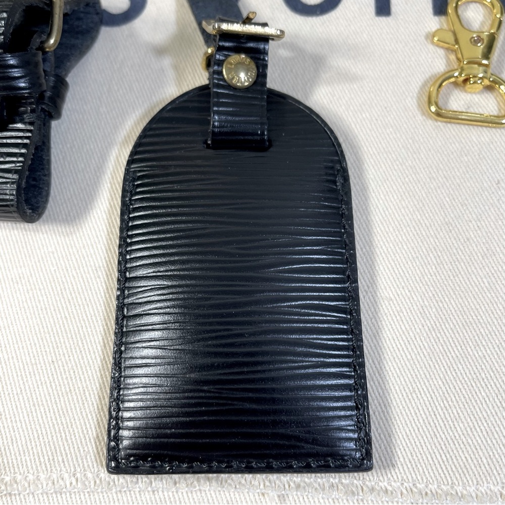 Louis Vuitton Luggage Tag & Poignet Set, Black Epi - Picture 5 of 16